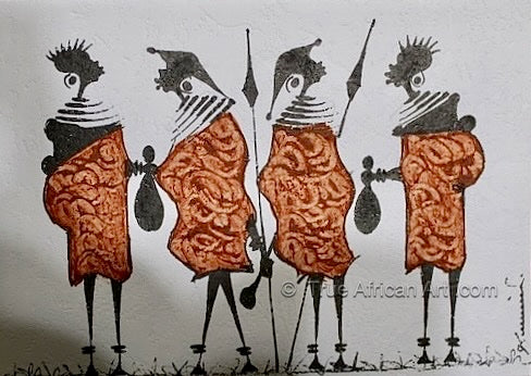 Cards from Kenya | C-217 | Handmade | True African Art .com