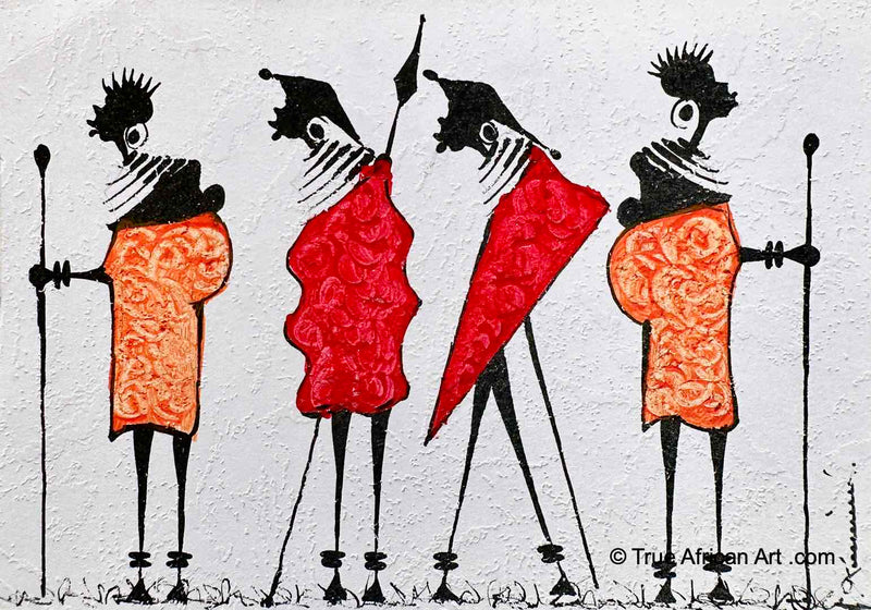 Kenyan Cards | C-228 | Hand Painted | True African Art .com