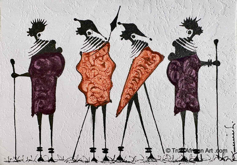 Kenyan Cards | C-301 | Hand Painted | True African Art .com