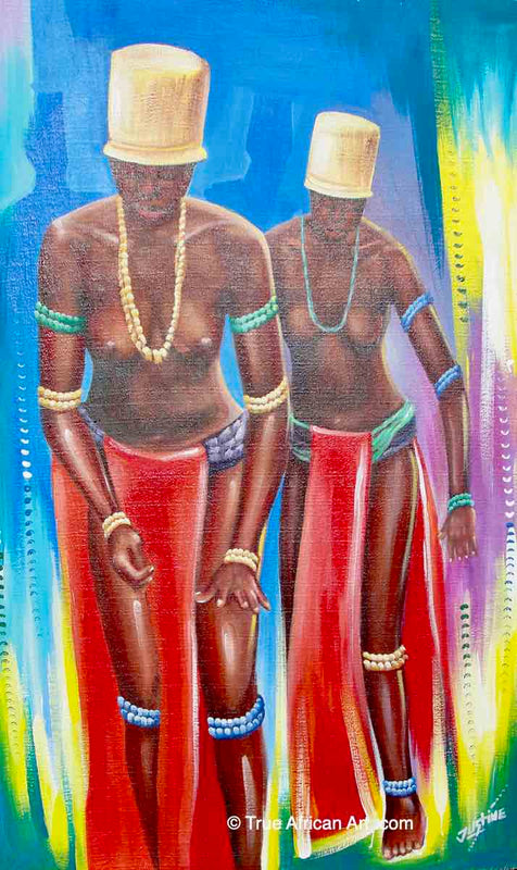 Justin Laryea | Ghana | Dipo Women | Print | True African Art .com