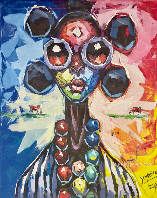 Evans Yegonizer Yegon  |  Kenya  |  Eyes and Ears  |  Original  |  True African Art .com