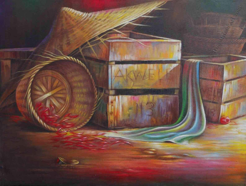 Amakai | Ghana | "Akwele's Box" | Print | True African Art .com