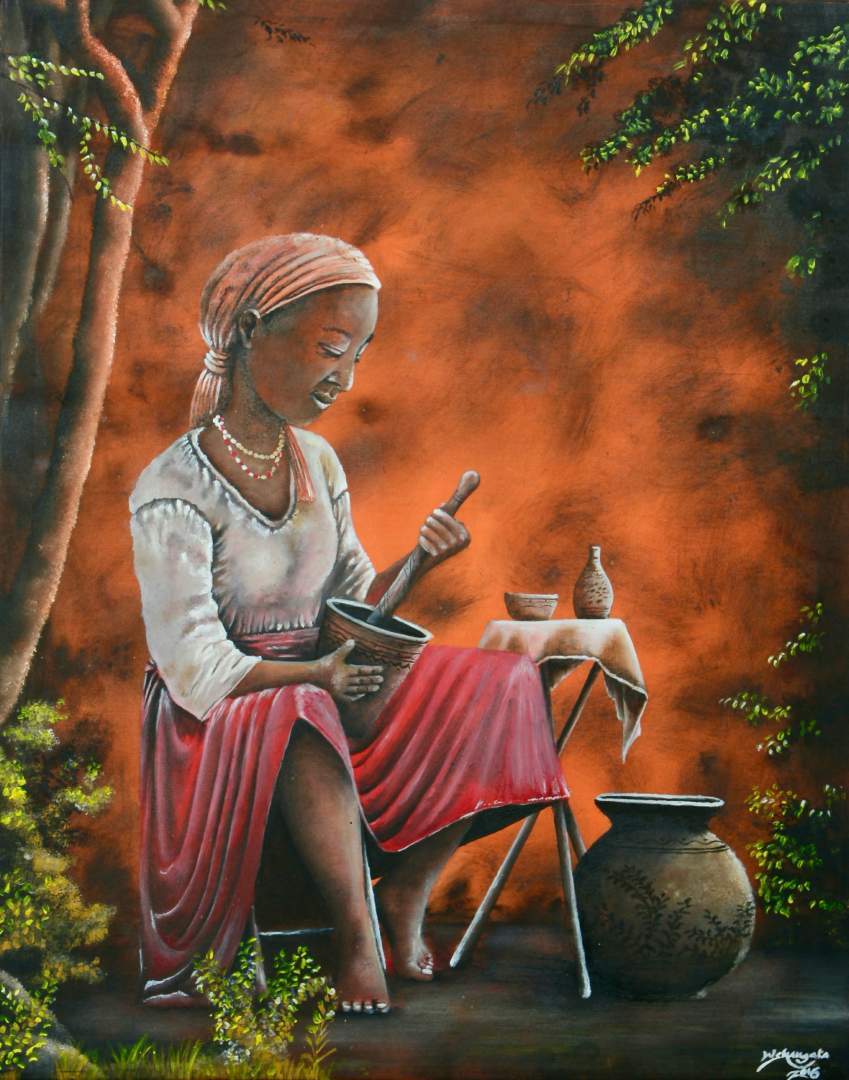 Wilson Simwa Kenya "Another Place" True African Art