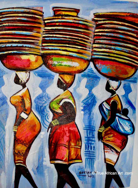 Appiah Ntiaw | Ghana | "Easy" | Printl | True African Art .com