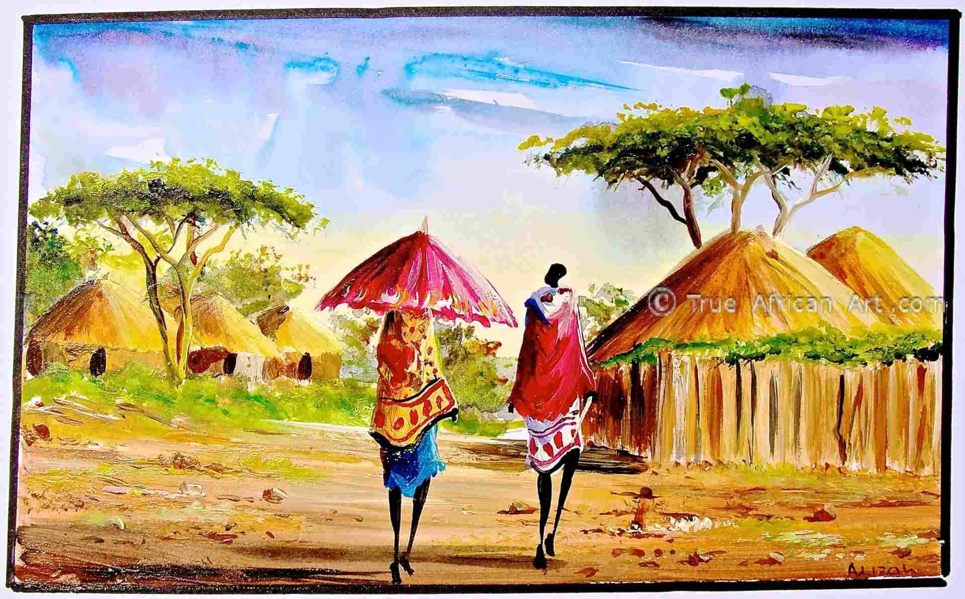 Albert Lizah | L-226 | Print | True African Art .com