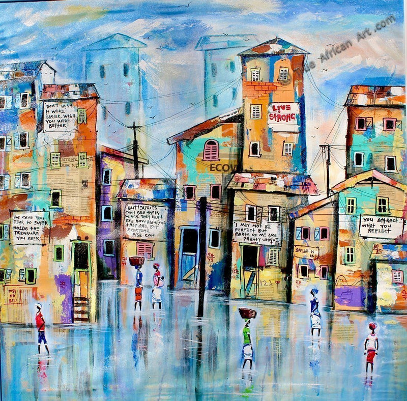 Appiah Ntiaw - "Live Strong" - True African Art.com