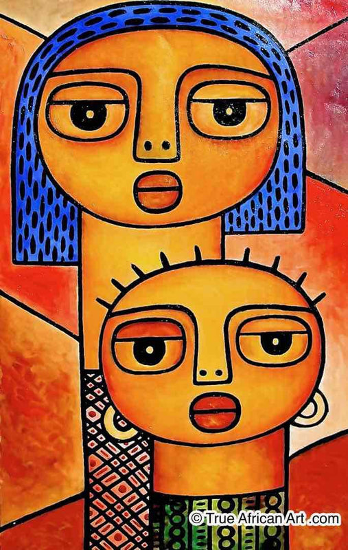 Elisha Ongere  |  Kenya  |  "My Baby"  |  Print  |  True African Art .com