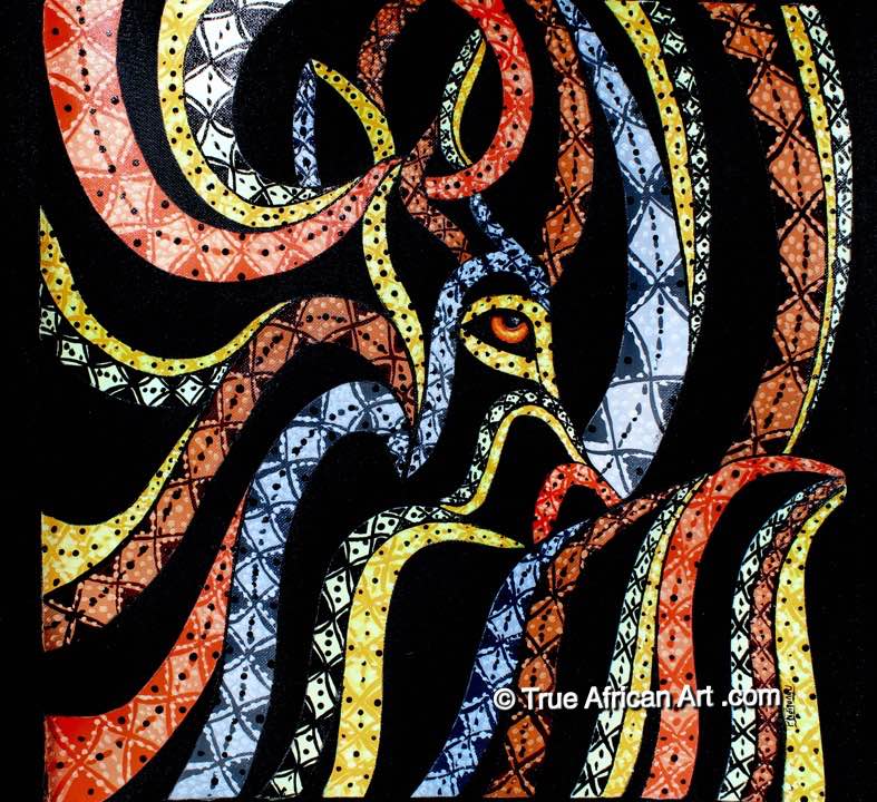 african snake art