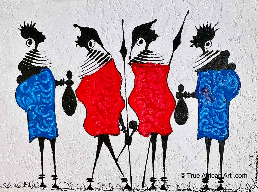 Kenya Art Cards  |  Handmade |  True African Art .com