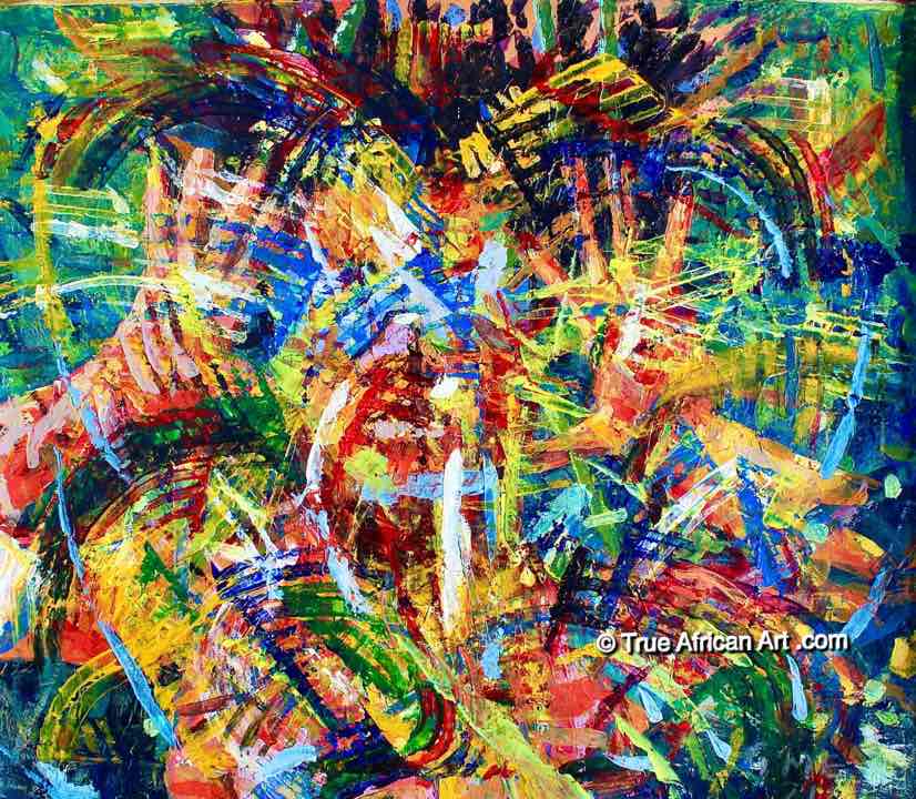 Jimmy Malinga  |  Malawi  |  "Colors"  |  Original  |  True African Art .com