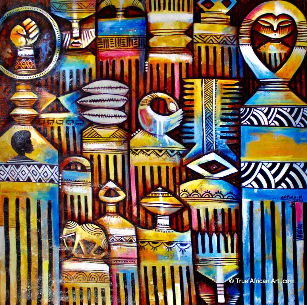 Appiah Ntiaw  |  Ghana  |  Hairpicks 4  |  Original  |  True African Art .com