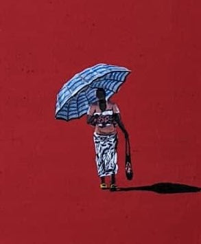 Seleman Kubwimana  |  Rwanda |  Inside the Color Series 113  |  Hand Painted  |  True African Art  .com