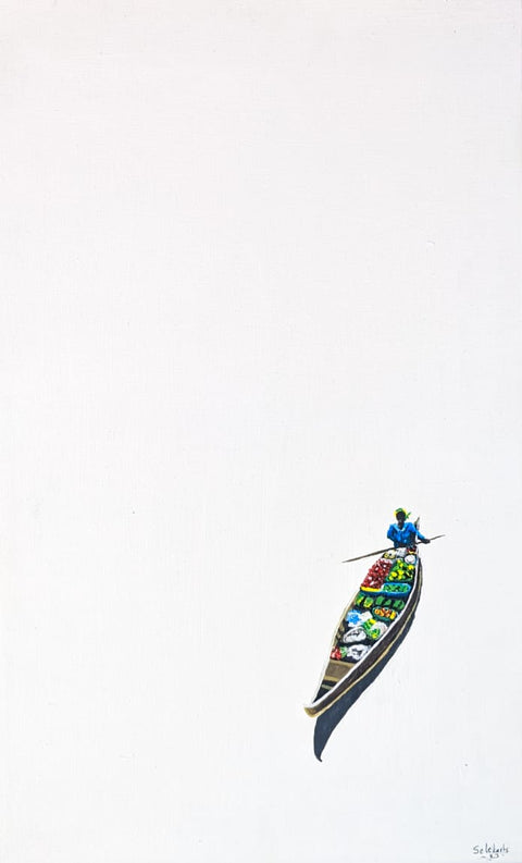 Seleman Kubwimana | Rwanda | Inside the Color Series - 80 | Hand Painted | Ships from New York | True African Art .com