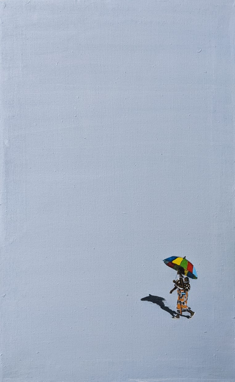 Seleman Kubwimana | Rwanda | Inside the Color Series - 91  | Hand Painted | Ships from New York | True African Art .com 