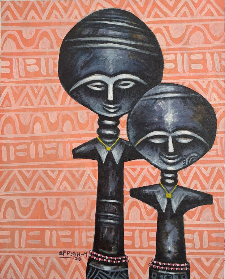 Appiah Ntiaw  |  Ghana  |  Mother and Daughter  |  Original  |   True African Art .com