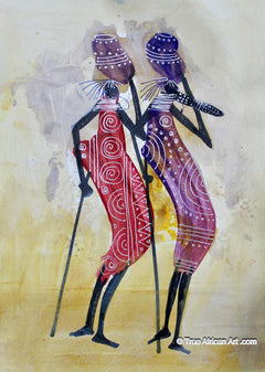 M<artin Bulinya Cards  |  Kenya   |  B- 493  |  Original  |  True African Art .com