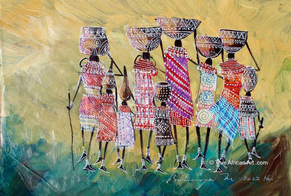Martin Bulinya | Kenya | “B-582" | Original | True African Art .com