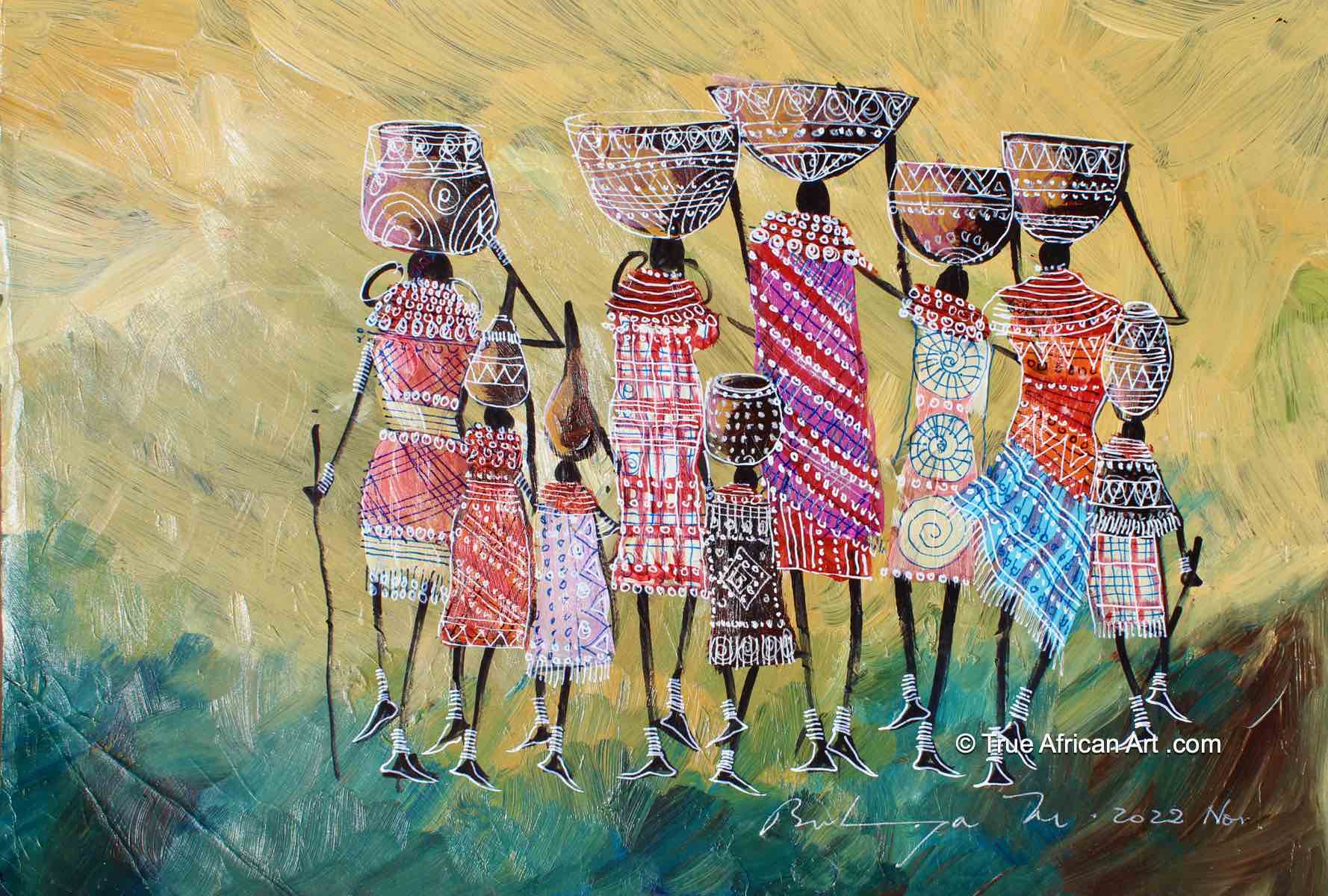 Martin Bulinya African Paintings For Sale | True African Art