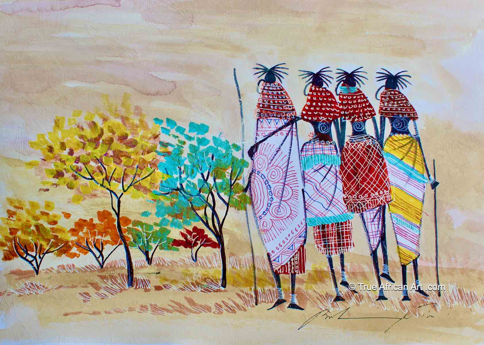 Martin Bulinya | Kenya | “B-604” | Original | True African Art .com