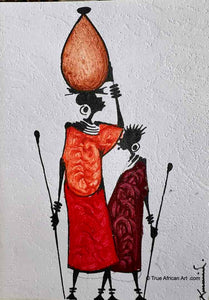 Kenyan Cards |  C-305  | Hand Painted | True African Art .com