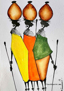 Kenyan Cards | C-317 | Hand Painted | True African Art .com