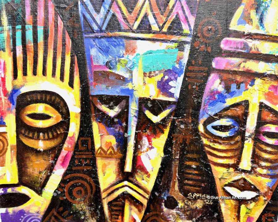 Appiah Ntiaw  |  Ghana  |  "Decision Time"  |  Original  |  True African Art .com