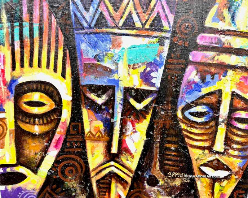 Appiah Ntiaw  |  Ghana  |  "Decision Time"  |  Original  |  True African Art .com