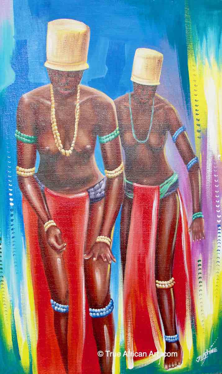 Justin Laryea  |  Ghana  |  Dipo Women  |  Print  |  True African Art .com