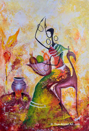 Willie Wamuti  |  Kenya  |  Fruit Basket - 2025  |  Original  |  True African Art .com