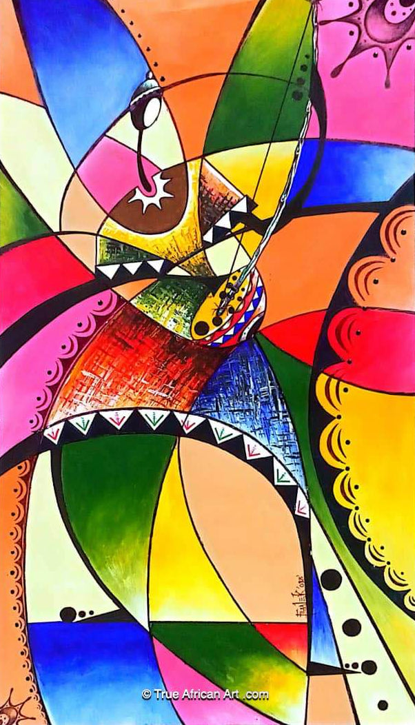 Femi  |  Nigeria  |  Goga Player  |  Original  |  True African Art .com