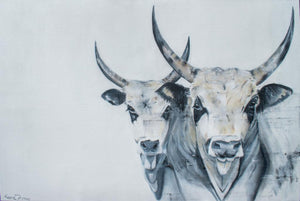 Kowie Theron  |  South Africa  |  "Grey"  |  Original   |  True African Art .com