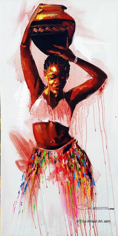 C-Kle  |  Ghana  |  "I'm All That"  |  Hand Painted  |  True African Art .com