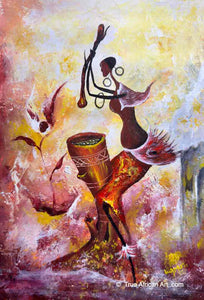 Willie Wamuti  |  Kenya  |  Making Dinner 
 |  Original  |  True African Art .com