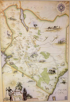 Blue Rhino Maps  |  Kenya  |  Print  |  True African Art .com