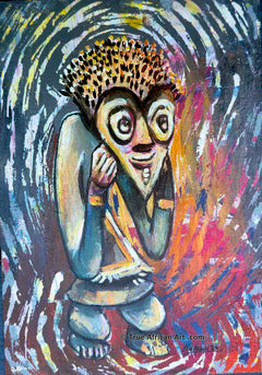Martin Musyoka  |  Kenya  |  "Stoned in Africal"  |   Original  |  True African Art .com