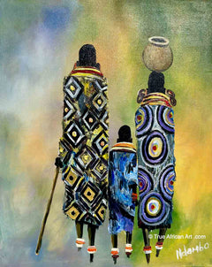 John Ndambo  |  Kenya  |   N-225 |  Original  |  True African Art .com