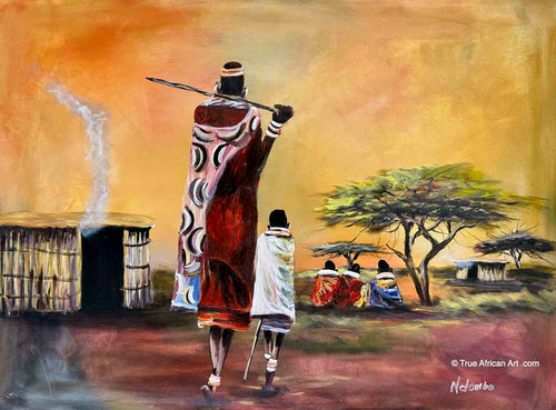 John Ndambo |  Kenya  |  N - 235  |   Original  |  True African Art .com