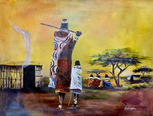 John Ndambo  |  Kenya  |  N-235  |  Original  |  True African Art .com