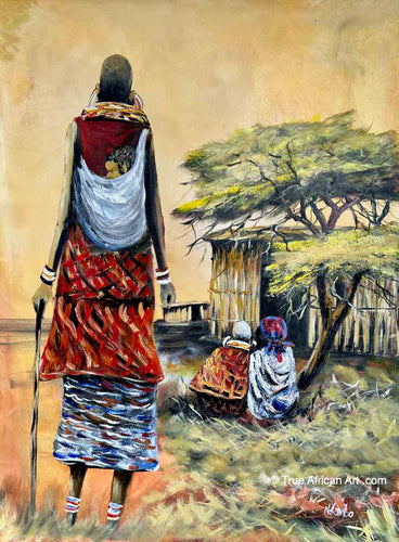 John Ndambo |  Kenya  |  N - 240  |   Original  |  True African Art .com