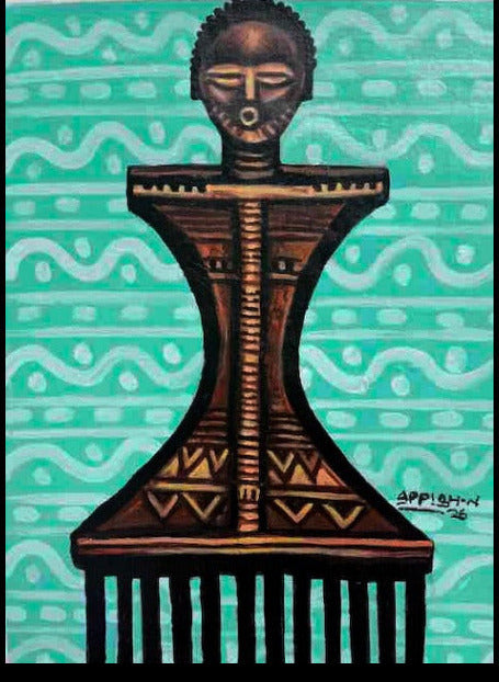 Appiah Ntiaw  |  Ghana |  "One Pick"  |  Original  |  True African Art  com