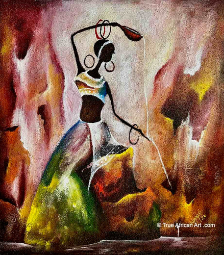 Willie Wamuti  |  Kenya  |  "River Flow"  |  Original  |  True African Art .com