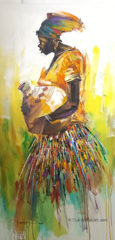 C-Kle  |  Ghana  |  "Special Delivery"  |  Hand Painted  |  True African Art .com