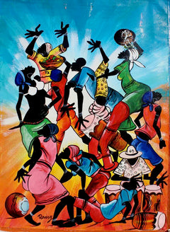 Tingatinga Art  |  Tanzania's Cooperative Society  |  TT-91  |  Hand Painted  |  True African Art .com