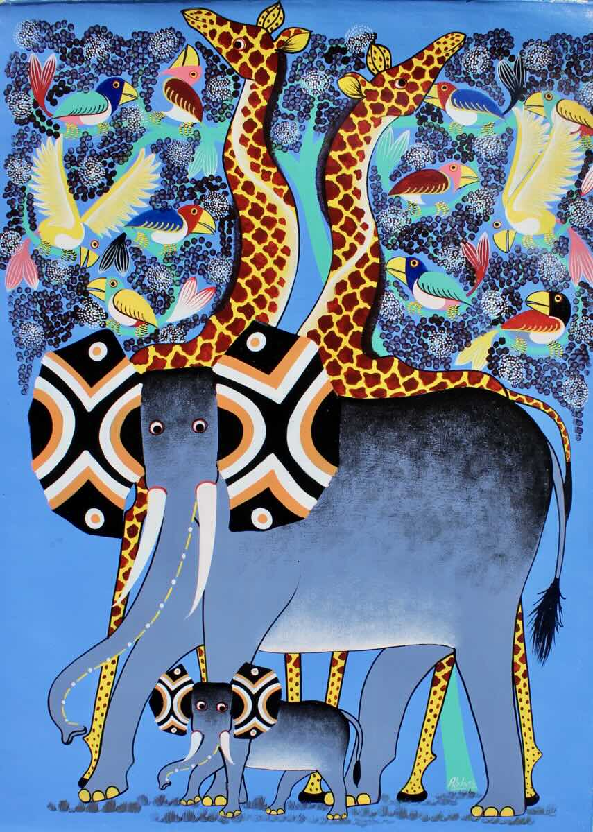 Tingatinga Art | Tanzania's Cooperative Society | TT-94 | Hand Painted | True African Art .com