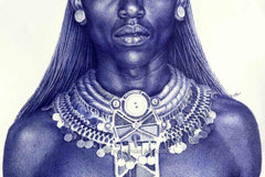 Enam Bosokah - Close up of Warrior at Peace.