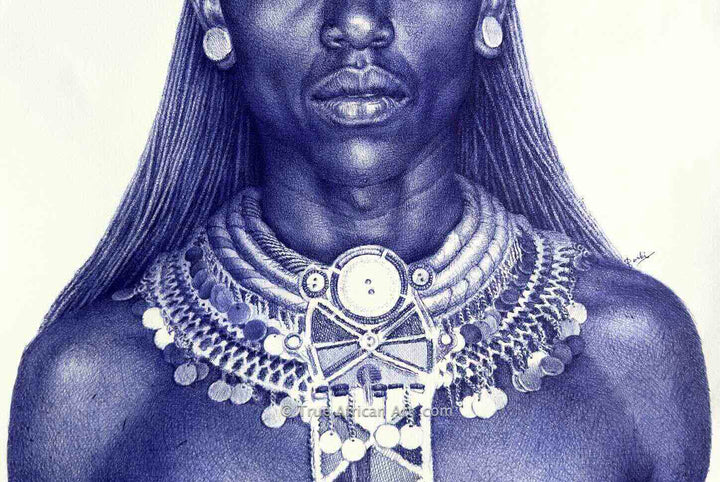 Enam Bosokah - Close up of Warrior at Peace.