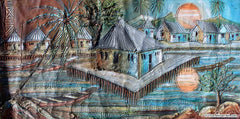 Paul Gbolade Omidiran  |  Nigeria  |  Riverine Village  |  Original and Print  |  True African Art .com