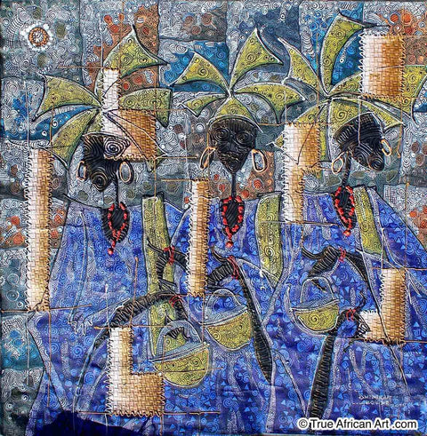 Paul Gbolade Omidiran | Nigeria | "Party Time" | Original | True African Art .com