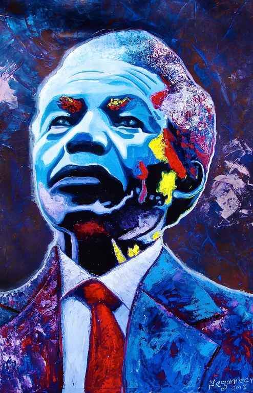 Evans Yegonizer Yegon  |  Kenya  |  
Nelson Mandela 1  |  Print  |  True African Art .com