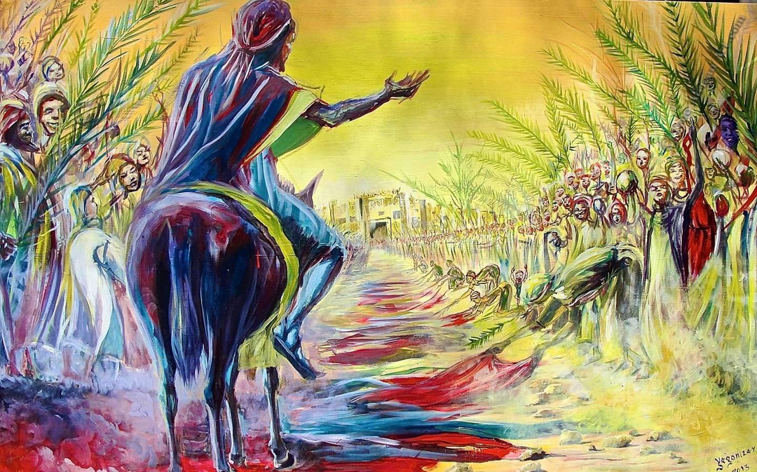 Evans Yegonizer Yegon  |  Kenya  |  
Palm Sunday  |  Print  |  True African Art .com